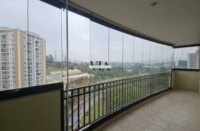 Lindo apartamento para locação no condomínio parque tamboré - 02 suítes + escrit