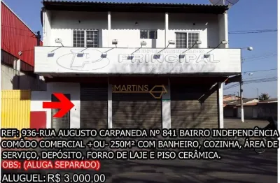 Sala comercial para alugar no bairro independência - araguari/mg