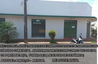 Sala comercial para alugar no bairro jardim regina - araguari/mg