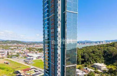 Apartamento à venda, vista paradiso residences, penha-sc, 3 suítes, vista panorâmica do mar, alto padrão, lazer completo com 1.800m²