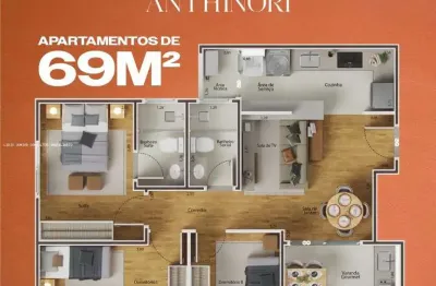 Apartamento 3 dormitórios para venda em americana, vila omar, 3 dormitórios, 1 suíte, 2 banheiros, 2 vagas