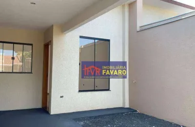 Casa geminada nova, com 3 dormitórios à venda, 80 m² por r$ 310.000 - residencial quadra norte
