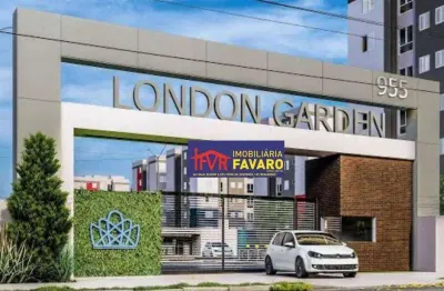 London garden, apartamento terreo: dois quartos, sala, cozinha, área de serviço, wc social com box blindex e uma vaga de garagem. r$ 180mil.