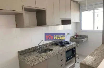 Apartamento setimo andar para locação no spazio lille.    02 dormitórios (sendo com armario e cama beliche)  sala;  cozinha planejada com cooktop.