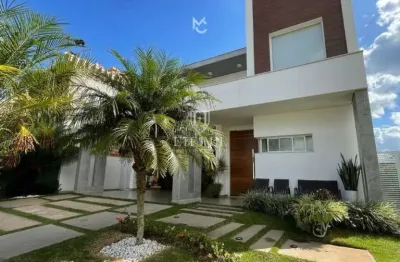 Casa de Luxo em Condomínio Alphaville Nova Esplanada - 3 quartos, 3 suítes, 3 salas, 4 vagas - Votorantim-SP - 317m²