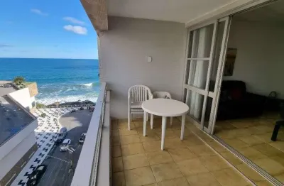 Ótimo apartamento na praia de astúrias, vista mar, 3 dormitórios. lazer, 1 vaga de garagem.