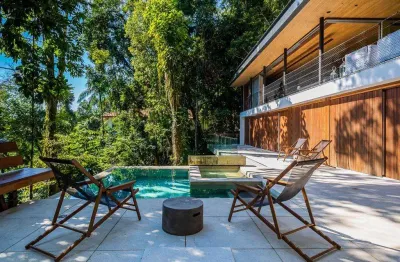 Casa com 4 dormitórios à venda, 484 m² por r$ 12.000.000,00 - sítio são pedro - guarujá/sp