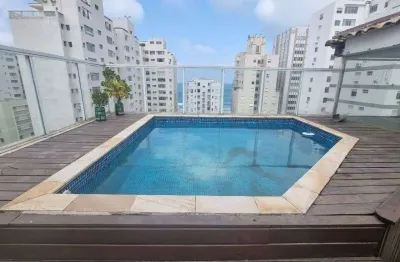 Cobertura com 2 dormitórios, 180 m² - venda ou aluguel - pitangueiras - guarujá/sp