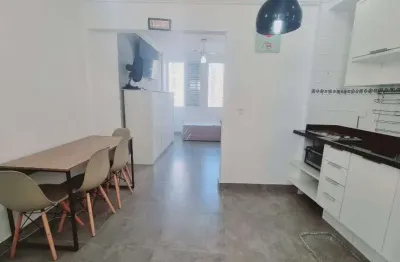 Kitnet com 1 dormitório à venda, 28 m² por r$ 405.000,00 - pitangueiras - guarujá/sp
