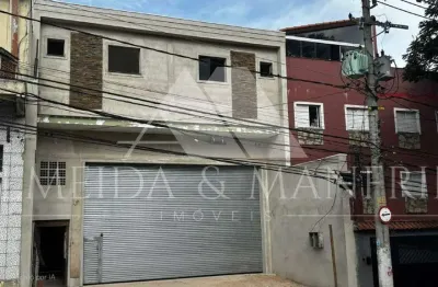 Salão comercial de alto padrão com escritório – excelente localização em utinga - santo andré!