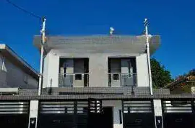Casa sobreposta para venda em santos, aparecida, 2 dormitórios, 2 suítes, 2 banheiros, 1 vaga