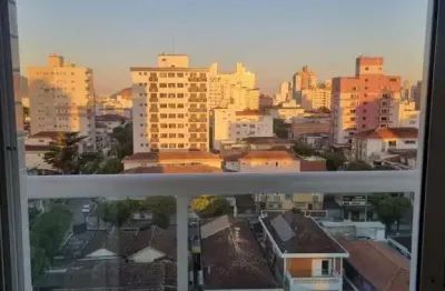 Apartamento para venda em santos, boqueirão, 1 dormitório, 1 banheiro, 1 vaga