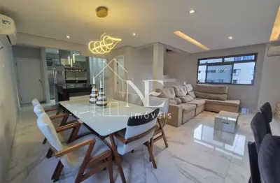 Cobertura duplex para venda em santos, aparecida, 4 dormitórios, 2 suítes, 6 banheiros, 2 vagas