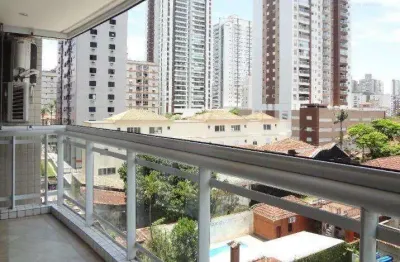 Apartamento para venda em santos, pompéia, 2 dormitórios, 2 suítes, 4 banheiros, 1 vaga