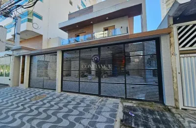 Casa em condomínio para venda em praia grande, guilhermina, 2 dormitórios, 1 suíte, 2 banheiros, 1 vaga