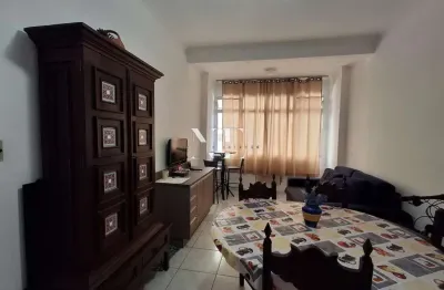 Apartamento para venda em santos, gonzaga, 2 dormitórios, 2 banheiros, 1 vaga
