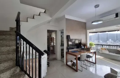 Cobertura duplex para venda em santos, josé menino, 3 dormitórios, 1 suíte, 3 banheiros, 3 vagas