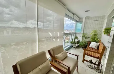 Apartamento para venda em santos, boqueirão, 1 dormitório, 1 suíte, 2 banheiros, 1 vaga