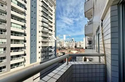 Apartamento para venda em santos, boqueirão, 2 dormitórios, 1 suíte, 2 banheiros, 1 vaga
