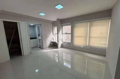 Sala comercial para venda em santos, ponta da praia, 2 banheiros, 1 vaga