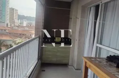 Apartamento para venda em santos, encruzilhada, 3 dormitórios, 1 suíte, 3 banheiros, 1 vaga