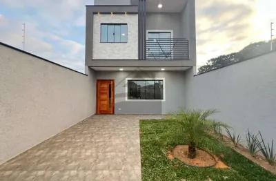 Casa à venda na cidade real, gralha azul, fazenda rio grande, 120 m2 por r$ 600.000