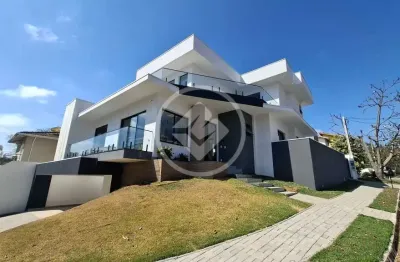 Casa nova e super moderna no condomínio terras de são francisco com 4 dormitórios e vista permanente – vinhedo codigo: 143449