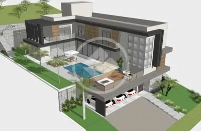 Vende-se casa em construção no campo de toscana, com 4 suites, piscina e elevador. codigo: 42293