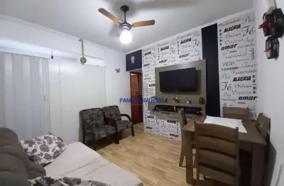 Apartamento com 2 quartos à venda na rua carlos gomes, --, campo grande, santos por r$ 335.000