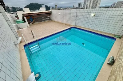 Cobertura com 2 quartos à venda na doutor adolpho assis, --, vila belmiro, santos por r$ 1.100.000