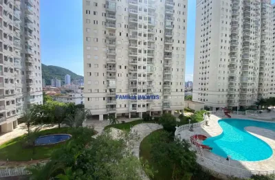 Apartamento com 2 quartos para alugar na avenida doutor moura ribeiro, --, marapé, santos por r$ 4.200