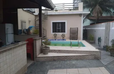 Casa em condomínio fechado com 3 quartos à venda na teixeira de freitas, --, campo grande, santos por r$ 1.910.000