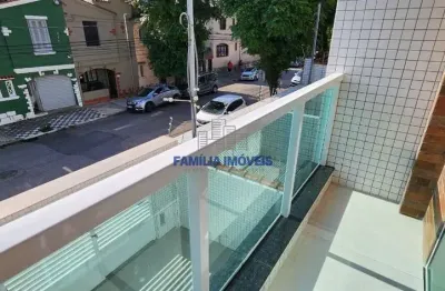 Casa em condomínio fechado com 3 quartos à venda na rua gonçalves ledo, --, campo grande, santos por r$ 949.000