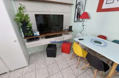 Apartamento com 1 quarto à venda na avenida presidente wilson, --, gonzaga, santos por r$ 405.000
