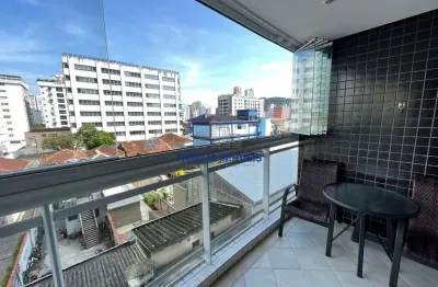 Apartamento com 2 quartos à venda na rua ceará, --, pompéia, santos por r$ 1.350.000