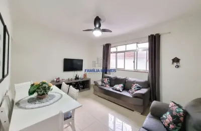 Apartamento com 3 quartos à venda na barão de paranapiacaba - até 193/194, --, encruzilhada, santos por r$ 425.000