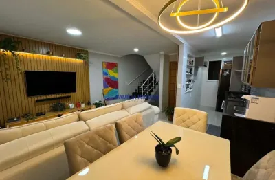 Casa em condomínio fechado com 3 quartos à venda na rua benedito ernesto guimarães, --, marapé, santos por r$ 749.000