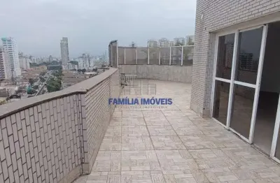 Cobertura com 4 quartos à venda na general san martin, --, ponta da praia, santos por r$ 1.400.000