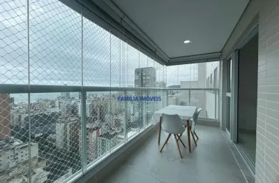Apartamento com 3 quartos à venda na avenida ana costa, --, gonzaga, santos por r$ 1.750.000