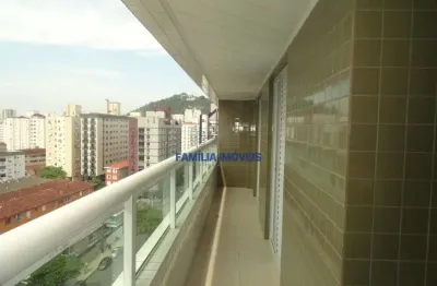 Apartamento com 2 quartos à venda na avenida doutor bernardino de campos, --, campo grande, santos por r$ 710.000