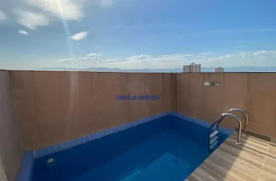 Cobertura com 3 quartos à venda na rua santa cruz, --, centro, são vicente por r$ 750.000