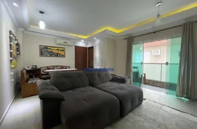 Casa em condomínio fechado com 3 quartos à venda na são judas tadeu, --, marapé, santos por r$ 760.000