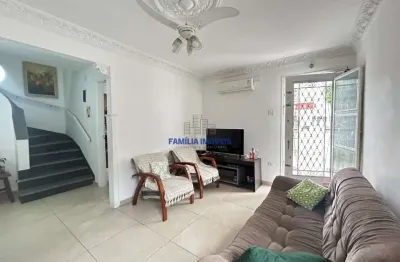 Casa em condomínio fechado com 3 quartos à venda na rua saturnino de brito, --, marapé, santos por r$ 880.000