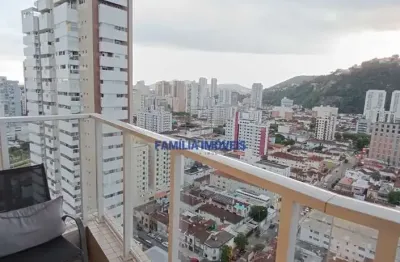 Apartamento com 1 quarto à venda na ministro xavier de toledo, --, campo grande, santos por r$ 640.000