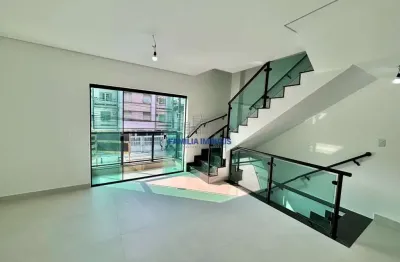 Casa em condomínio fechado com 2 quartos à venda na rua carlos gomes, --, campo grande, santos por r$ 820.000