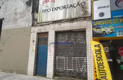 Terreno à venda na rua joão pessoa, --, centro, santos por r$ 300.000