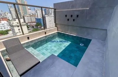 Cobertura com 3 quartos à venda na avenida washington luís, --, boqueirão, santos por r$ 2.700.000