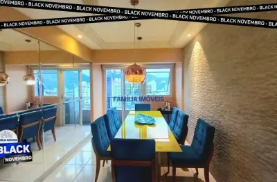 Cobertura com 3 quartos à venda na rua visconde de cayru, --, campo grande, santos por r$ 1.180.000