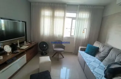 Apartamento com 2 quartos à venda na rua carlos gomes, --, campo grande, santos por r$ 580.000