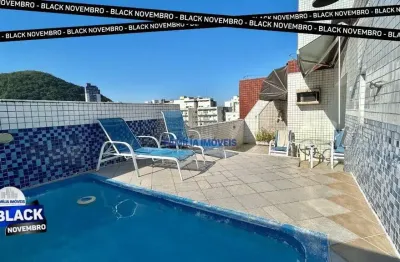 Cobertura com 3 quartos à venda na rua messia assú, --, itararé, são vicente por r$ 750.000